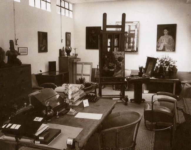 Frida Kahlo's studio in Mexico.
