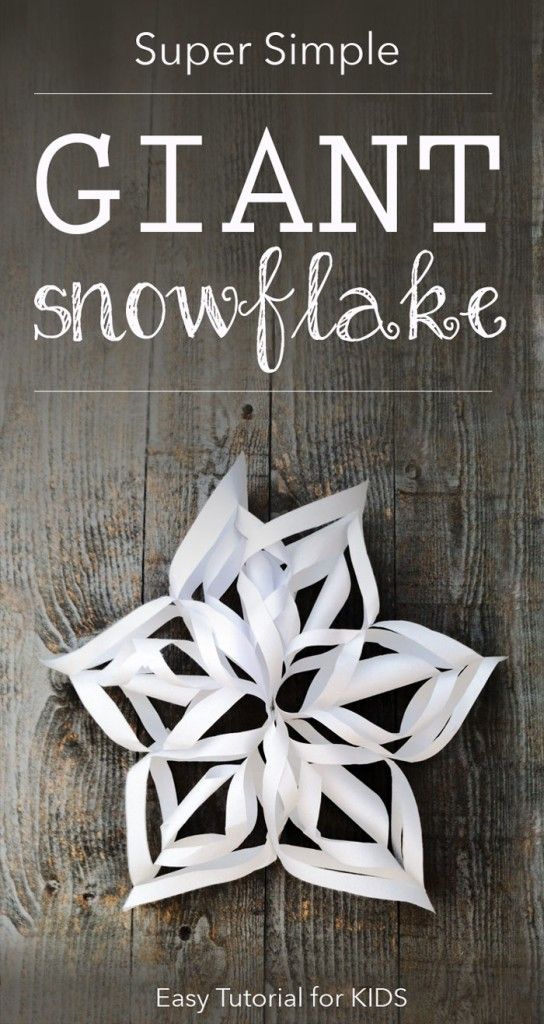 giant snowflake tutorial